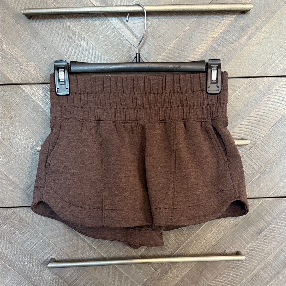 Yogalicious Dark Brown Athletic Shorts
